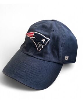 Y2K Unisex NFL New England Patriots Navy Baseball Cap Adjustable Strap